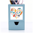 thumbnail image 1 of Guitar Music Instrument Heart Pattern Desk Supplies Organizer Pen Holder Card, 1 of 3
