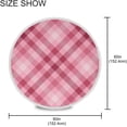 thumbnail image 4 of Dreamtimes Plaid Round Tablecloth 60", Waterproof Tablecloth Stain Resistant and Wrinkle Decorative Patio Table Cloths for Kitchen Dinning Room Party Home Garden Picnic, 4 of 7
