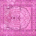 thumbnail image 1 of Ahgly Company Indoor Square Persian Pink Traditional Area Rugs, 5' Square, 1 of 4