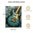 thumbnail image 2 of Nawypu  Music Canvas Wall Art Guitar Painting on Canvas Abstract Teal and Gold Pub Bar Decor Artwork Framed Ready to Hang, 2 of 5