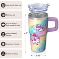 thumbnail image 3 of 20OZ Unicorn Tumbler with Handle and Reusable Straw Double Wall Stainless Steel Insulated Travel Mug Coffee Cup Perfect Gifts for Women Mom Friends on Birthday Christmas Thanksgiving, 3 of 6