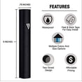 thumbnail image 2 of Aluminum Mezuzah Case with 3D Painted Shin Design Easy Peel and Stick Judaica Door Mezuzah for Parchment Scroll (Black, 7 Inches), 2 of 5