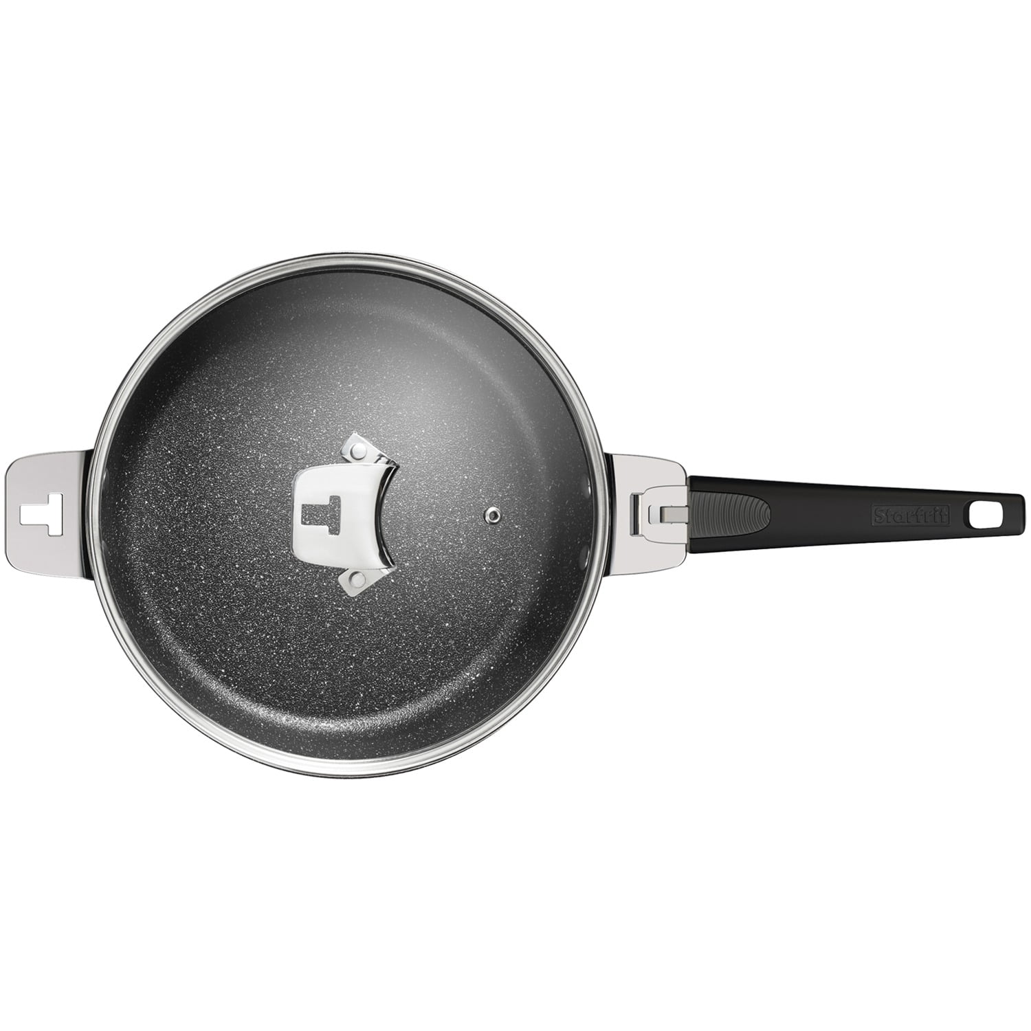 Starfrit The Rock Diamond 9.5 24cm Fry Pan Frying Cooking Dishwasher Safe  Oven Safe 9.50 Frying Pan Black Stainless Steel Handle - Office Depot