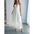 thumbnail image 3 of Women'S Shalterneck Maxi Dress Summer Sleeveless Dress Casual Boho Backless Flowy Long Dresses White L, 3 of 6
