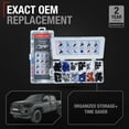 thumbnail image 2 of 120 pcs Body Fastener Kit - Compatible with 2016-2023 Toyota Tacoma - Suitable for Bumper, Grille, Fender, Door Trim, Wheel Opening, More - Plastic and Metal, 2 of 6