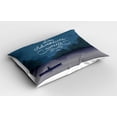 thumbnail image 2 of Ambesonne Saying Pillow Sham 2 Pack, Kayak in a Lake Adventure, 26"x20", Purple Grey Teal, 2 of 3