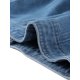 thumbnail image 5 of CHAQUETA DE DENIM MOTERA ASIMÉTRICA CON SOLAPA Y MANGAS LARGAS PARA MUJERES INSPIRADAS EN CHIC S AZUL, 5 of 6
