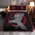 thumbnail image 1 of Funda de Doona Vikinga - Cuervo y Runa - Juego de Cama Colcha Vikinga Rlt12, 1 of 5