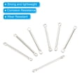 thumbnail image 4 of Uxcell Bar Links for Jewelry Making, 20mm/0.79" Stick Strip Earring Connectors 2 Hole, Silver 400Pack, 4 of 6