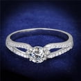 thumbnail image 1 of Women Rhodium 925 Sterling Silver Ring with AAA Grade CZ in Clear - Size 8, 1 of 1