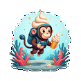 thumbnail image 5 of Cartoon Monkey Theme Stickers, Waterproof Monkey Theme Sticker for Water Bottle Laptop Phone Cases Planner Skateboard Luggage Helmet Party Favor Decor, Ideal for Adults Teens Teacher Rewards, 5 of 9