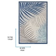 thumbnail image 4 of Livabliss Outdoor Rugs, 4x6 Big Sur Coastal Blue Area Rug for Patio, Porch, Deck, Backyard, Waterproof Indoor Outdoor Carpet (4'3" x 5'7"), 4 of 8