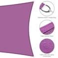 thumbnail image 4 of Yescom 2 Packs 8'x10' Rectangle Sun Shade Sail Fuchsia 97% UV Block Outdoor Patio Pool Garden Yard Lawn, 4 of 11