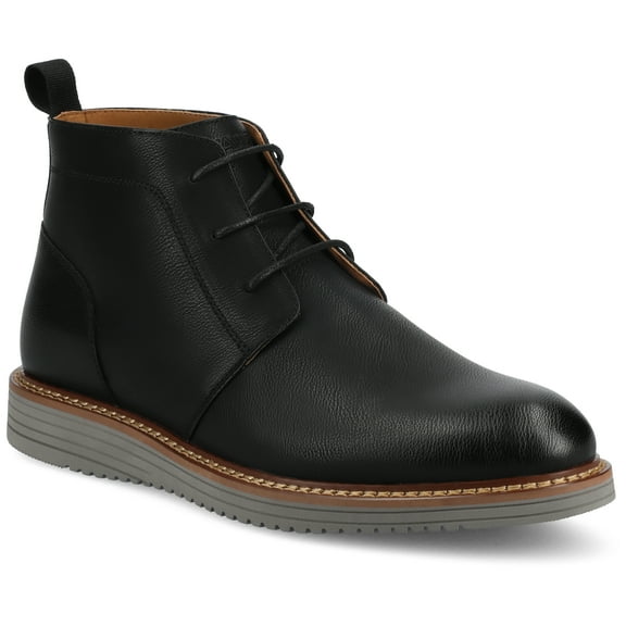 Vance Mens Stratton Comfort Plain Toe Casual Flexible Chukka Boot, Widths Available