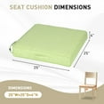thumbnail image 4 of BPS 25x25 Inch Outdoor Chair Cushion Set of 2, Water Resistant Patio Furniture Cushions with Adjustable Straps & Removable Cover for Patio, Deck, or Garden, Green, 4 of 9