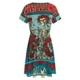 thumbnail image 5 of Gratefuldead Women's Dress Short Sleeve Summer Sundress Summer Women Clothes, 5 of 7