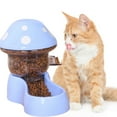thumbnail image 5 of Pnellth 500ML/1.8L Cat Food Feeder Automatic Replenishment Mushroom Shape Pet Cat Water Food Container Pet Supply, 5 of 8