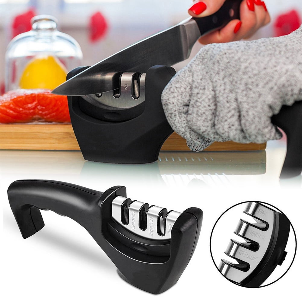Yin Home Kitchen 3 Stages Tungsten Steel Knife Sharpener Quick