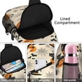 thumbnail image 4 of Sling Backpack,Halloween Black Cats and Pumpkins Sling Bag with Water Bottle Holder,Waterproof Sling Bag for Men/Women with Headphone Jack for Hiking,Travel, 4 of 6