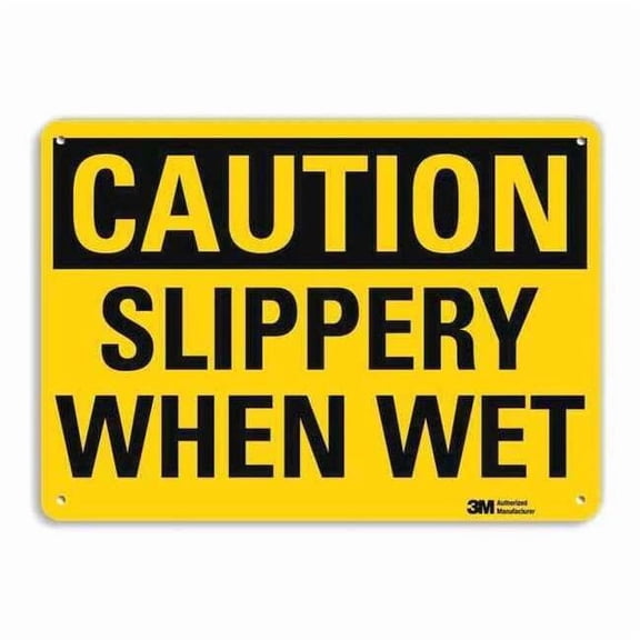 Lyle Safety Sign,10 inx14 in,Aluminum U4-1671-RA_14X10