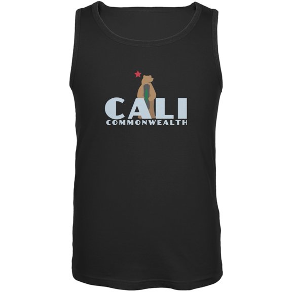 CALI Snowboard Bear Black Adult Tank Top
