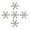 Silver, variant on putnchl 100pc Gold Cloth Christmas Snowflake Confetti Christmas Decoration 4cm