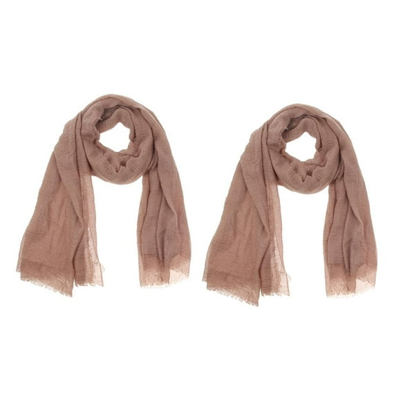 Women's Fashion Plain Solid Soft Cotton Large Wrap Scarf Hijab Shawl 06