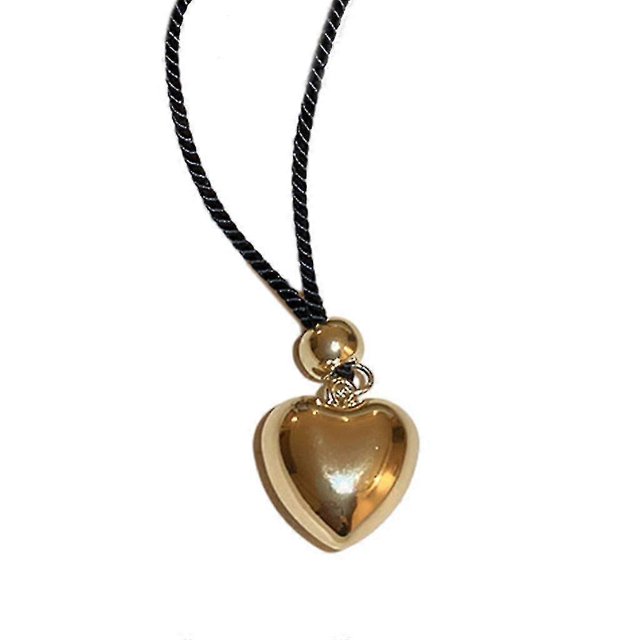 Collar de cadena trenzada de Cuerda Shaofei diseño de corazón 70 cm