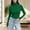 Blackish Green, variant on Womens Basic Long Sleeve Shirts High Neck Slim-Fit Fitted T Shirts Tops Lightweight Undershirts Underscrub Baselayer Daily Wear, Gold M