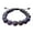 Amethyst, variant on 10 Pcs Black Lava Gemstone Round Bead Adjustable Bracelet 10mm, Genuine Crystal Bead Bracelet, Gift for Men & Women (Black Lava)