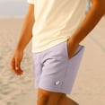 thumbnail image 4 of Dalix Ghost Beach Short Embroidered Casual Pocket Mesh Drawcord Waist Mens in Orchid XL X-Large, 4 of 5