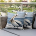 thumbnail image 5 of Pack of 2 Outdoor Pillow Covers 16x16 Inch Waterproof Coastal Pelican Throw Pillow Covers,Decorative Couch Pillow Shams Protectors Modernism Art Oil Painting Birds Patio Pillowcases Cushion Covers, 5 of 8