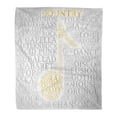 thumbnail image 1 of HATIART Couverture en Flanelle Imprimée Chaude et Confortable Nuage de Mots Country Notes Musicales Dégradé Gris Variété de Musique Acide Confortable Douce pour Lit Canapé et Sofa 50x60 Pouces, 1 of 1