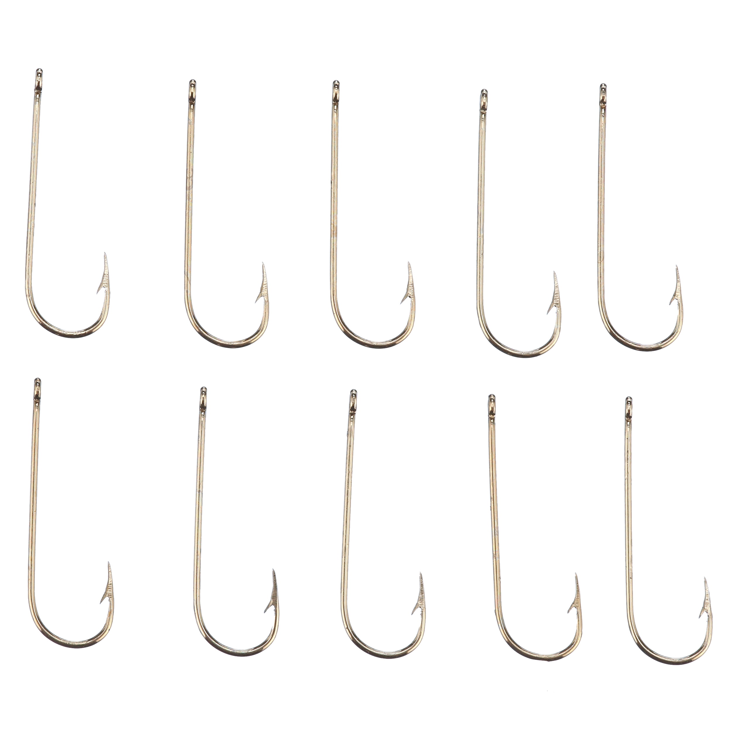 Eagle Claw 202 Aberdeen Light Wire Non-Offset Hooks - TackleDirect