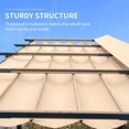 thumbnail image 4 of 11 X 16 FT Outdoor Retractable Pergola with Weather-Resistant Canopy Aluminum, Outdoor Living Garden Pergola Patio Grill Gazebo for Courtyard, 4 of 9