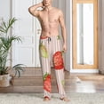 thumbnail image 3 of Cauagu Strawberries Mens Pajama Pants Sleep & Lounge Pants,PJ Bottoms with Pockets-Small, 3 of 7