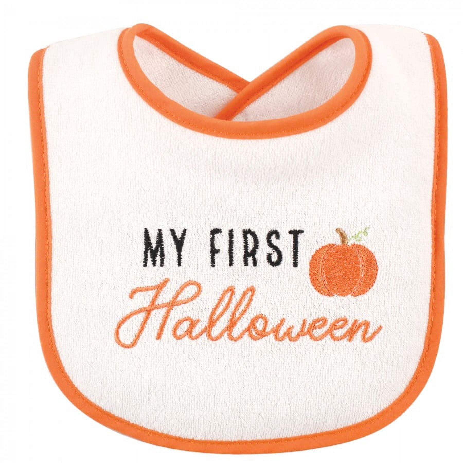 Hudson Baby Infant Cotton Terry Drooler Bibs with Fiber Filling 10pk, Holiday Birthday, One Size