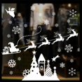 thumbnail image 2 of Pegatinas de vidrio electrostáticas para decoración del hogar, adornos de pared de Papá Noel, alce, muñeco de nieve, País de las Maravillas, Navidad, Invierno, 2 of 4