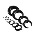 thumbnail image 4 of HOOUN Black Ear Stretcher Acrylic Pincher Taper Buffalo Bull Horn Plug Gift-2 MM, 4 of 4