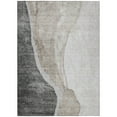 thumbnail image 2 of HomeRoots 580776 9 x 12 ft. Abstract Washable Indoor & Outdoor Rectangle Area Rug, Charcoal, Gray & Taupe, 2 of 5