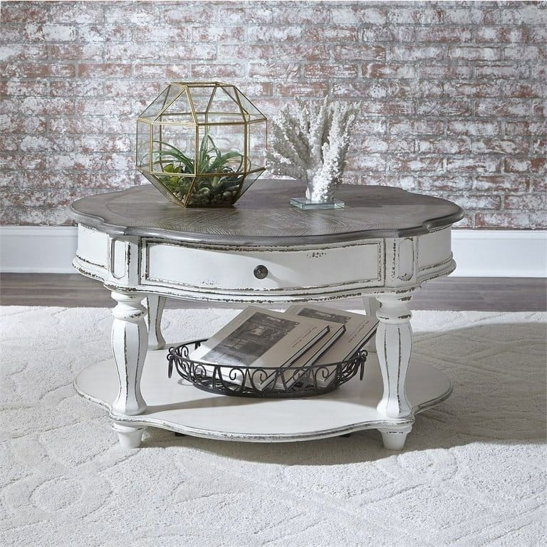 4 Piece Living Room Coffee Table with TV Stand and Set of 2 End Table