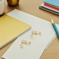 thumbnail image 2 of 500pcs Metal Brads Paper Fasteners Heart Shaped Split Pins Mini Brads Paper Pins For Diy Crafts Scrapbooking School Projects, 2 of 3