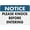 Warning Sign 3, variant on Street Sign Metal Tin Signs Notice Please Knock Before Entering Sign Metal 8"x12" Rust Free Aluminum, Indoor & Outdoor Use For Fence And Yard, Knock Before Enter Marker