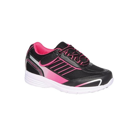 

Women s Adult Dr. Leonard s(R) Women s Diabetic Active Sneaker Casual Shoes Black & Pink 7