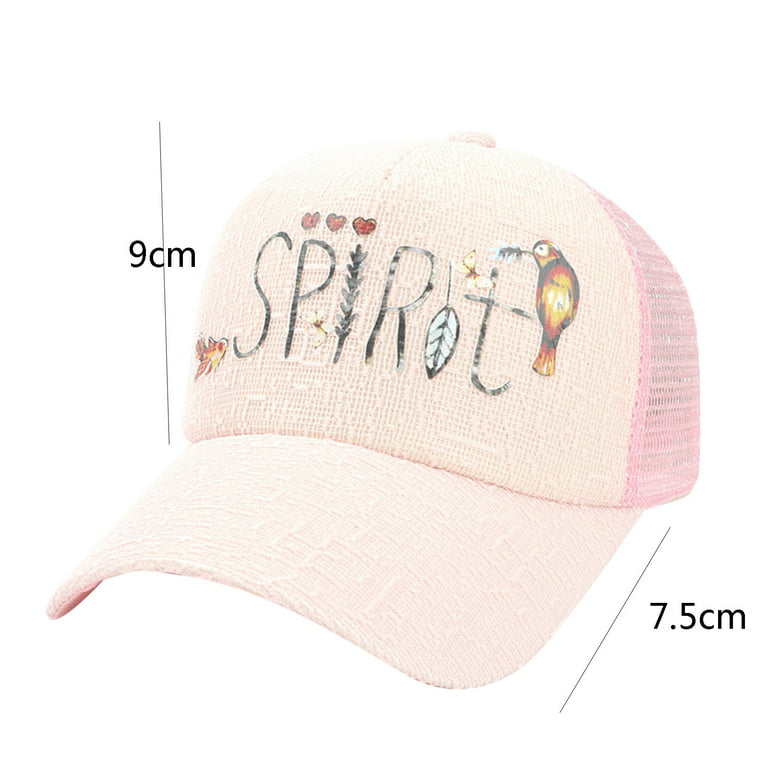 Pmuybhf adult Sun Hat Womens Packable for Travel Small 4th of July unisex Classic Low Profile Cotton Baseball Cap Embroidered Letter Soft