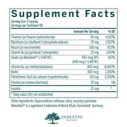 Genestra Brands Active B Complex | Complete B Vitamin Complex Supplement | 60 Capsules