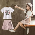 thumbnail image 3 of Lovebay Kid Toddler Girls Floral Dress Outfit T-shirt Tops + Tutu Skirt Party Clothes 2-10 Years, 3 of 7