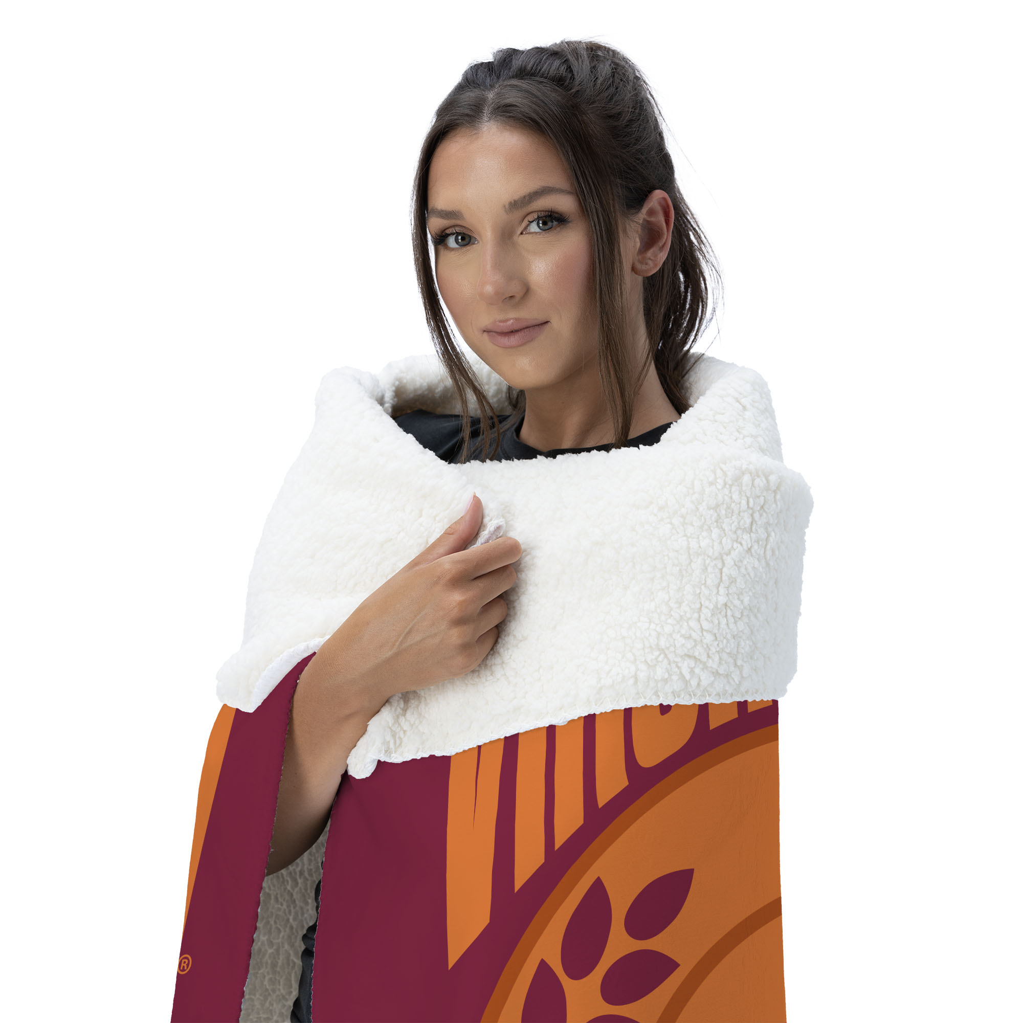 Virginia Tech NCAA Apex Silk Touch Sherpa Throw 50x60 inches