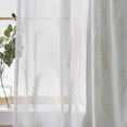 thumbnail image 3 of (2 pack) Better Homes & Gardens Embroidered Botanical Sheer Curtain, Single Panel, Vanilla Dream, 50" W x 108" L, 3 of 7