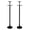 Black | Disc Base, variant on 3/4 Ton Underhoist Support Stands 2-Pack, Heavy Duty Adjustable Jack Stands with Triangle Rolling Base & Wheels – Vehicle Lift Support